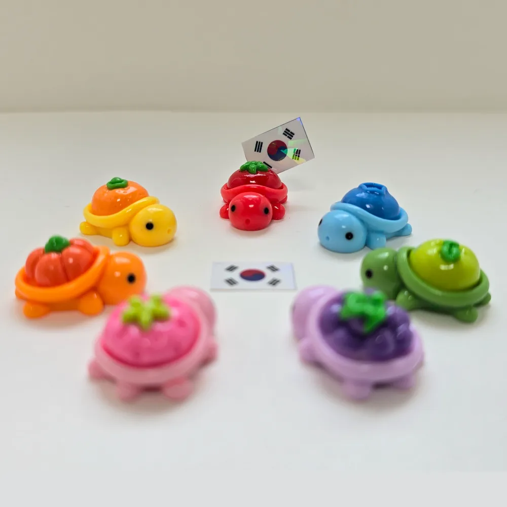 불투명 과일 거북이 키링 비즈 파츠 부자재 재료 DIY